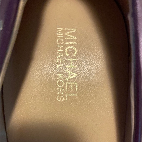 Michael Kors Dark Purple Studded Heels - Picture 2 of 3